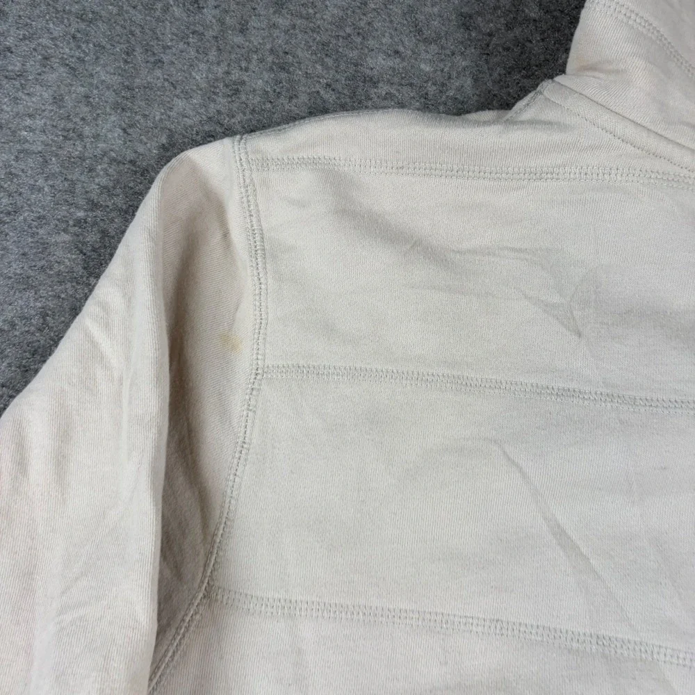 The North Face Full Zip Hoodie Mens XXL Cream Sherpa Lined Heavyweight Jacket‎